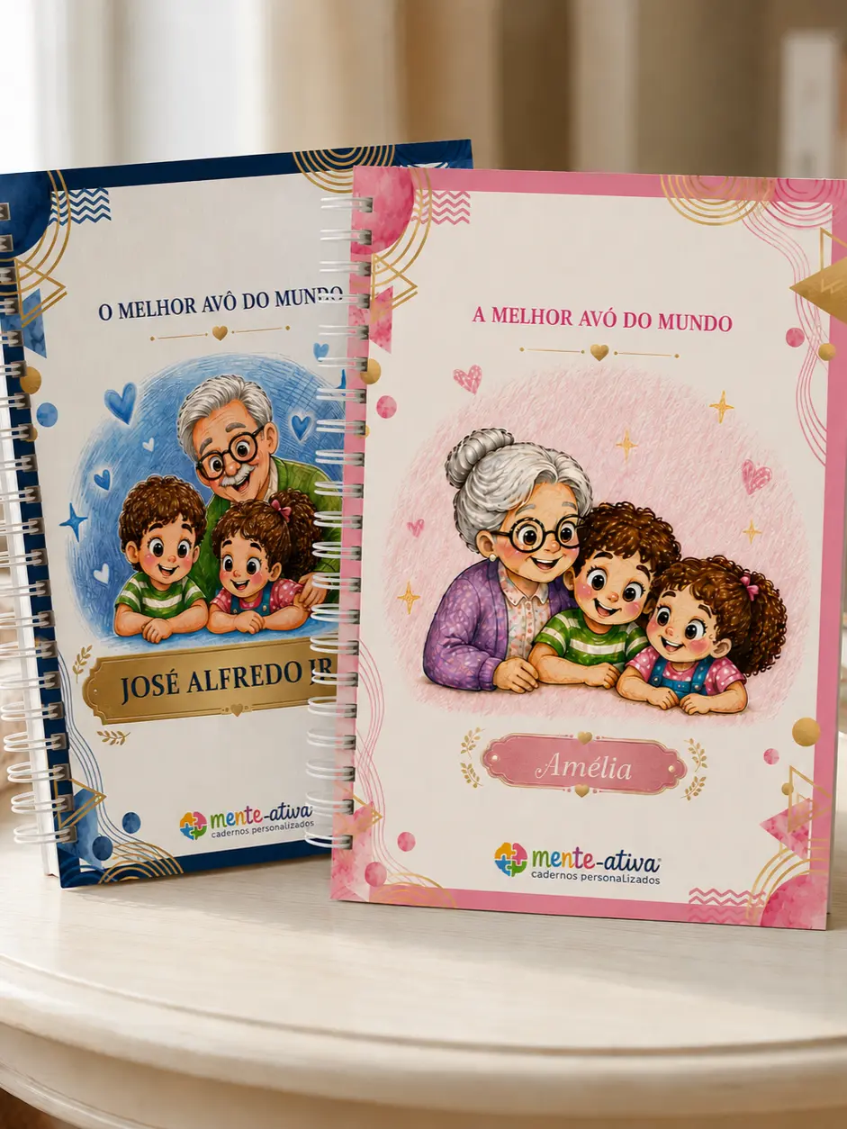 Caderno personalizado Mente Ativa